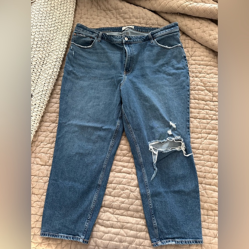 Curve love high rise mom jeans